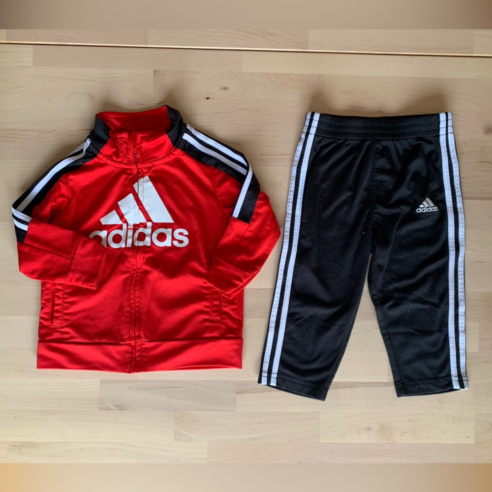 Adidas warm-up outfit, 12 months